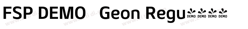 FSP DEMO   Geon Regu字体转换